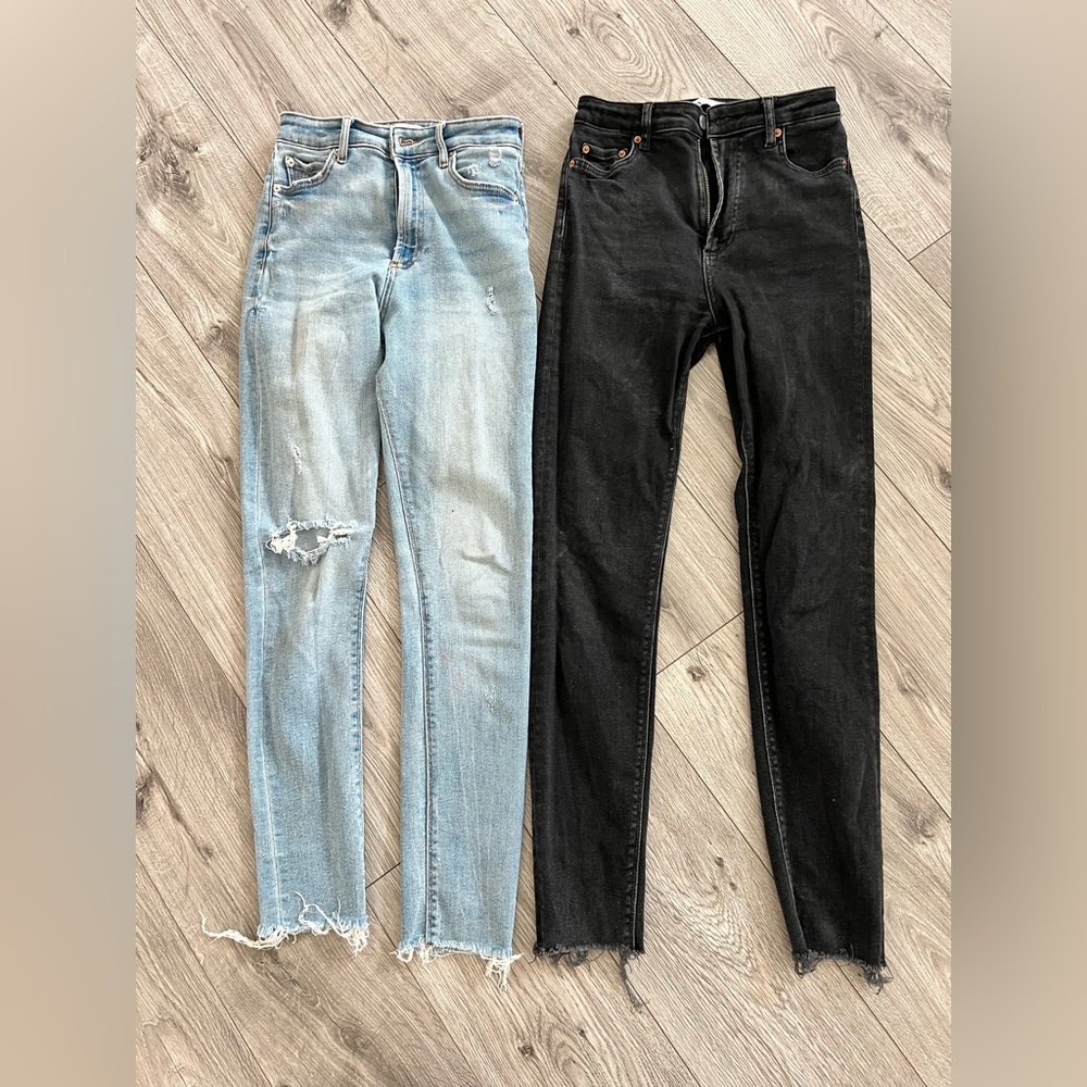 Zara Women's skinny jeans high waisted sz 26